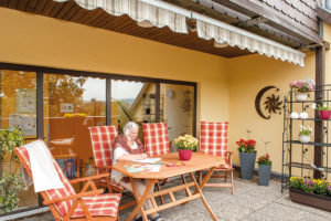 Schöne Dachterrasse der Residenz in der Malteserstraße